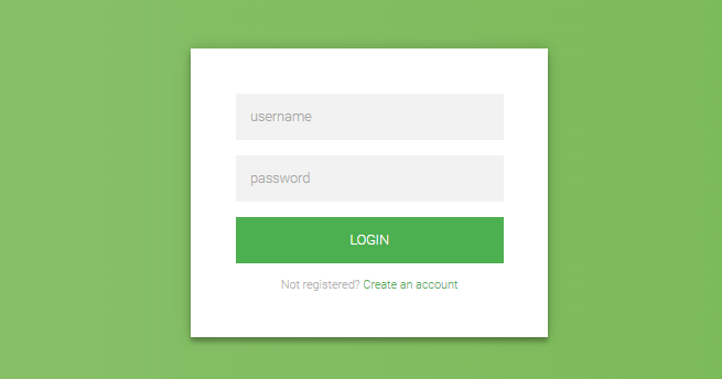 Flat HTML5/CSS3 Login Form 