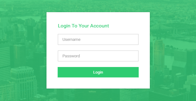 Flat Login Form