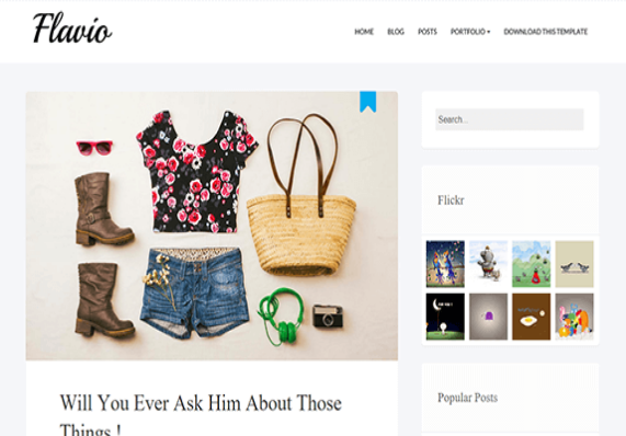 Flavio Simple-Free Blogger Template