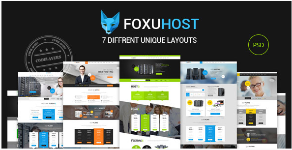Foxuhost: Hosting PSD Design Templates