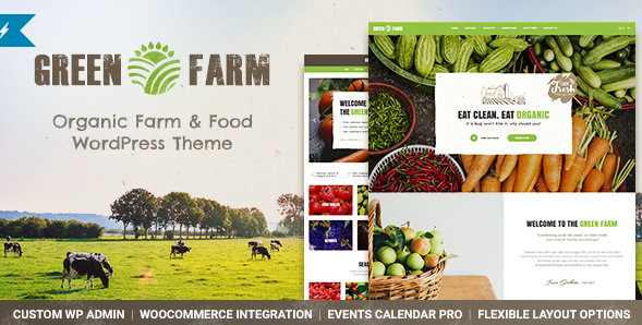 Green Farm - Organic Food Farm & Eco Food Store WordPress Theme