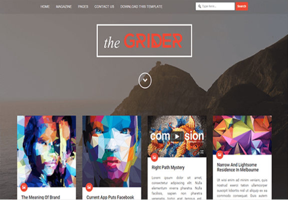 Grider-Free Blogger Template