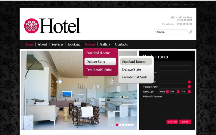 Hotels PSD Template