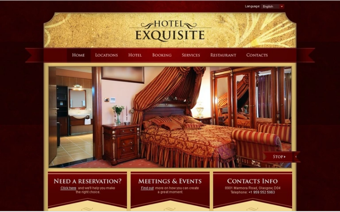 Hotel PSD Design Templates