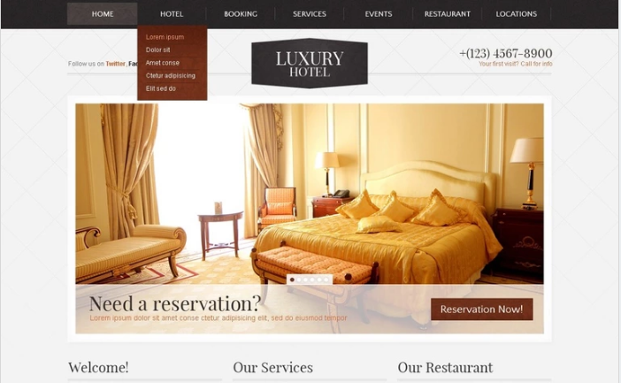 Hotels PSD Template