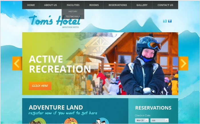 Hotels PSD Template