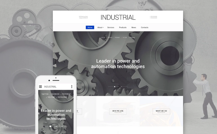 Industrial Technology Website Template