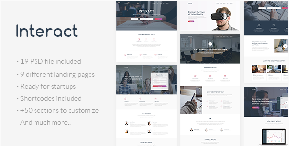 Interact - Multipurpose Landing Page Template