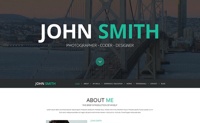 John Smith PSD Template