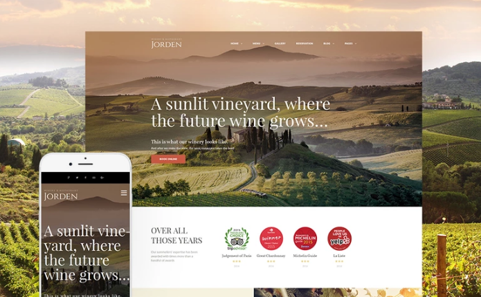 Jorden - Wine & Winery WordPress Theme