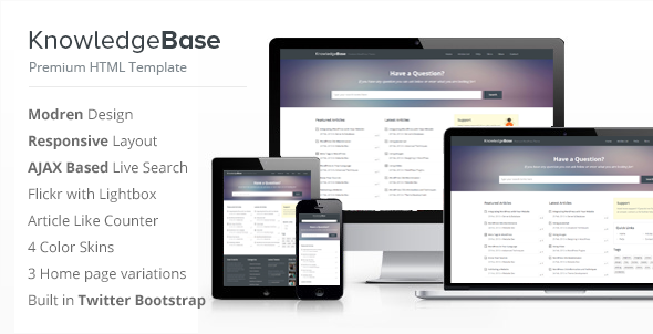 Knowledge Base: HTML5 Website Templates