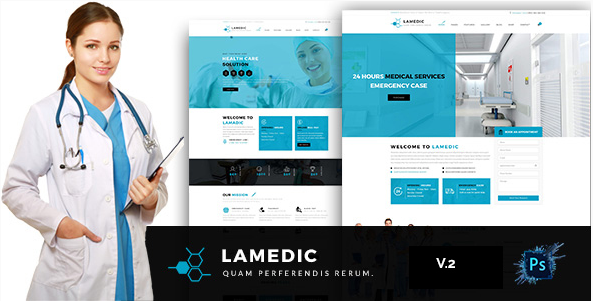 Lamadic: Health PSD Design Templates