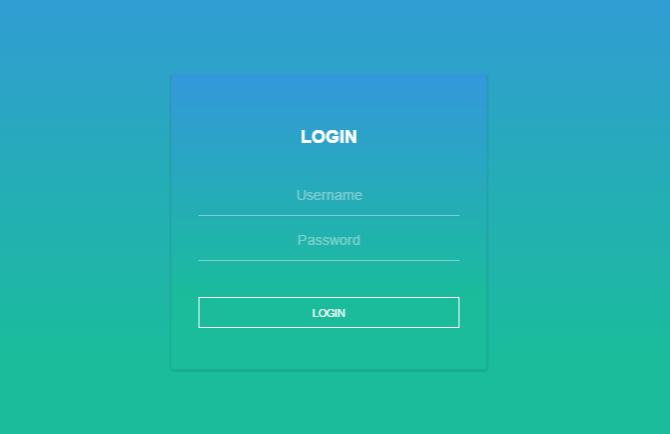 Login form animation