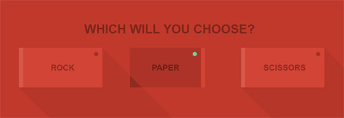Long-shadow Radio Buttons: CSS3 Buttons With Effects