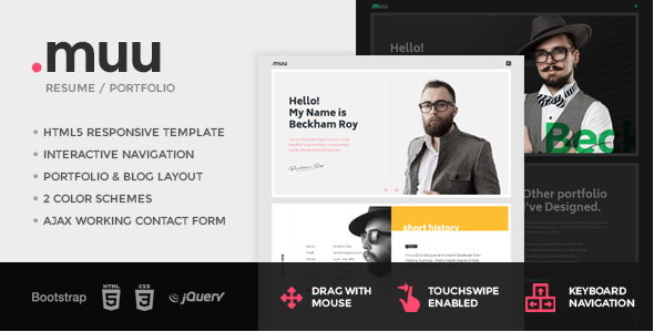 MUU: Resume Website Templates