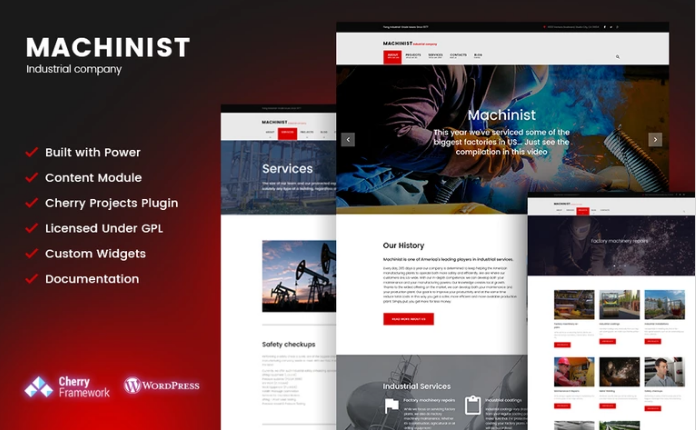 Machinist: Responsive WordPress Themes