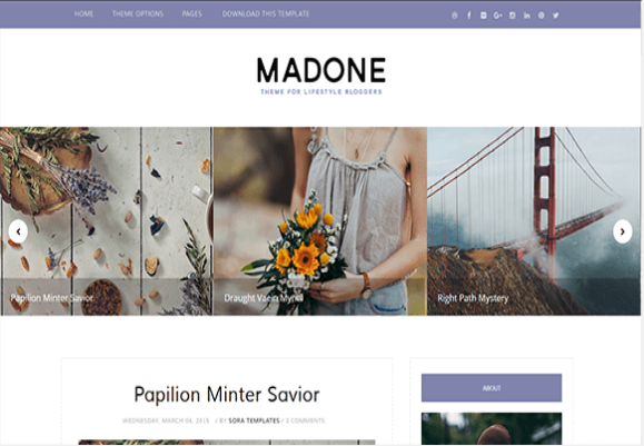 Madone-Free Blogger Template