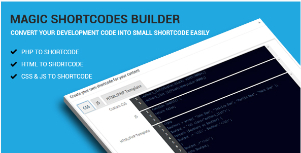 Magic Shortcodes Builder