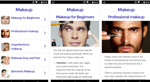 Makeup for Men: Beauty Andriod Apps