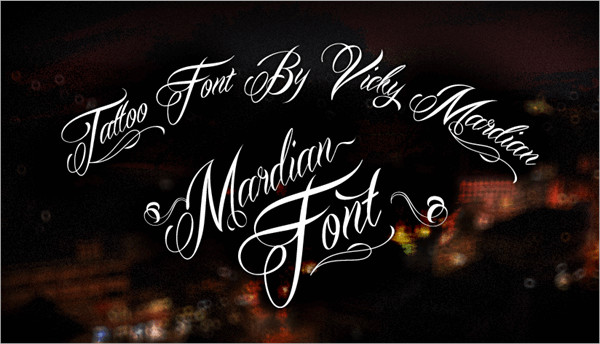 Mardian Demo TopMost Used Fonts