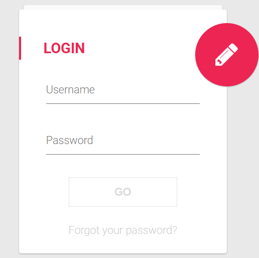 Material Login Form