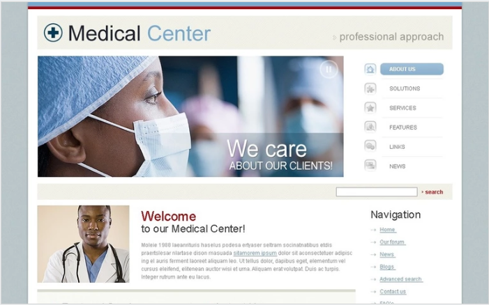 Medical PSD Template