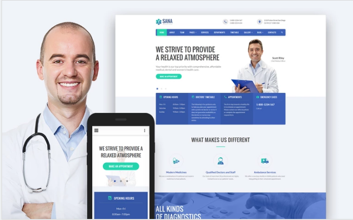 Medical Responsive Website Template