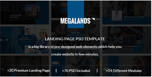 Best Landing Page PSD Design Templates