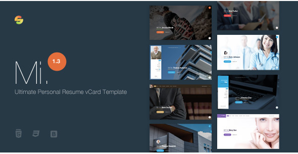 Mi.: Resume Website Templates