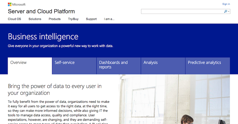 MICROSOFT BUSINESS INTELLIGENCE TOOLS