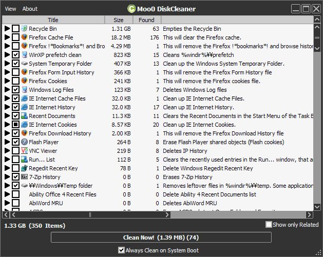 Moo0 Disk Cleaner