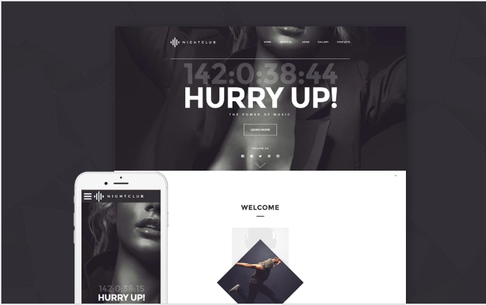 Night Club Website Template