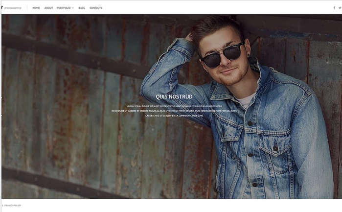 Online Portfolio PSD Template