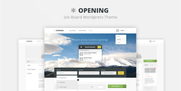 Opening - Job Board PSD Template