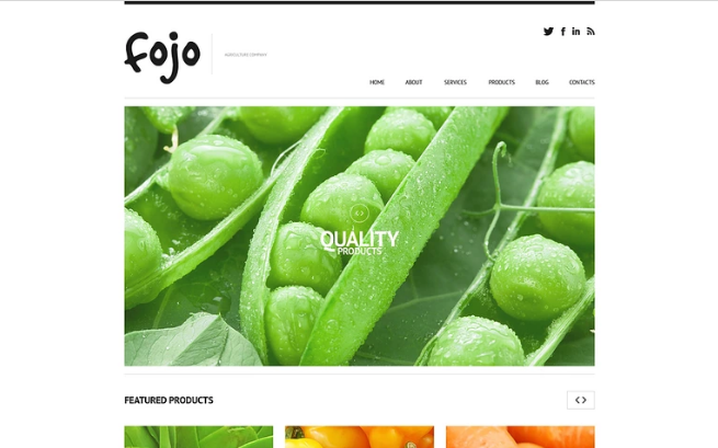 Organic Farming WordPress Theme