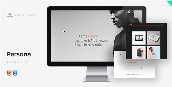 Persona: HTML5 Resume Templates