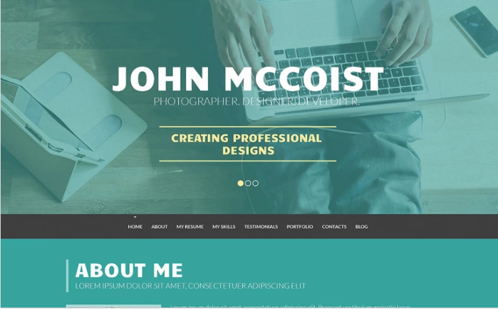 Persuasive Web Portfolio WordPress Theme