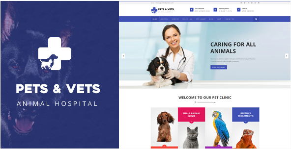 Petsvets: WordPress Animals Themes