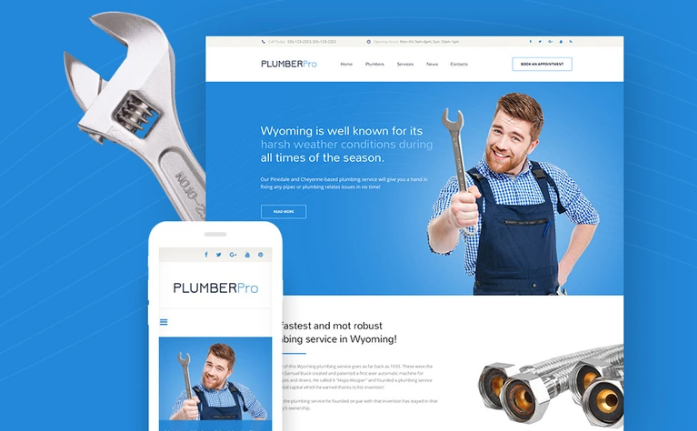 Plumbing Services Responsive WordPress Theme