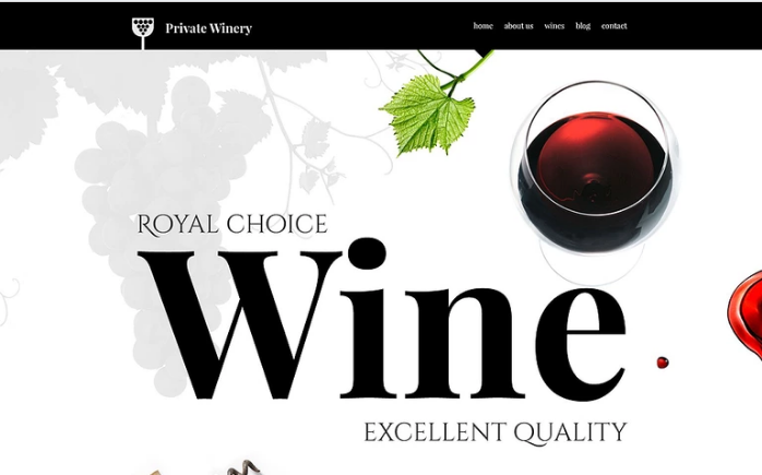 Private Winery WordPress Theme