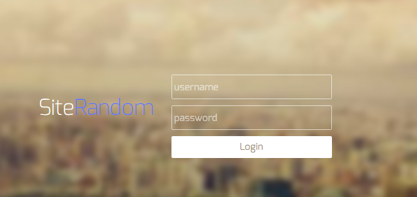 Random Login Form