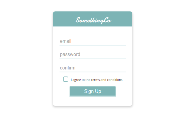 React login form.