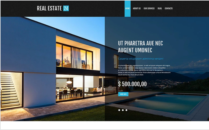 Real Estate PSD Template