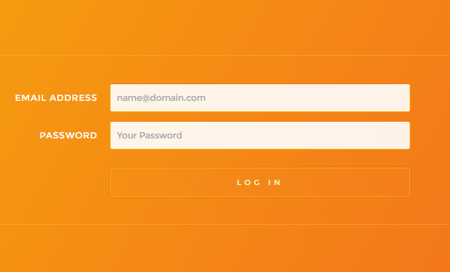 Responsive simple login form