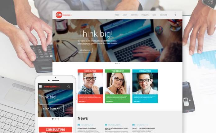 SM Consulting Co Website Template