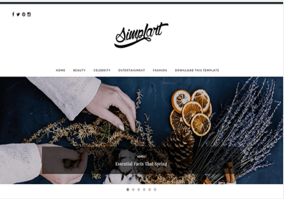 Simplart Minimal-Free Blogger Template