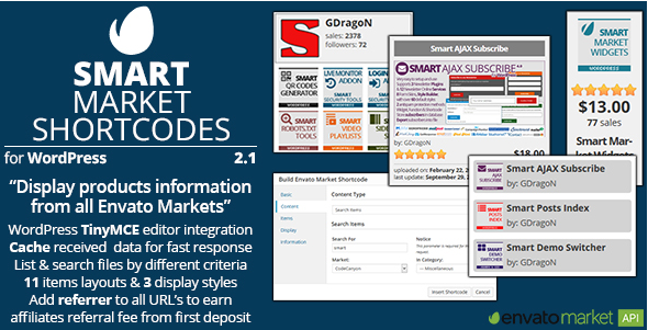 Smart Market Shortcodes
