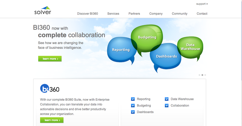 SOLVER BI360 SUITE: Business Intelligence Tools