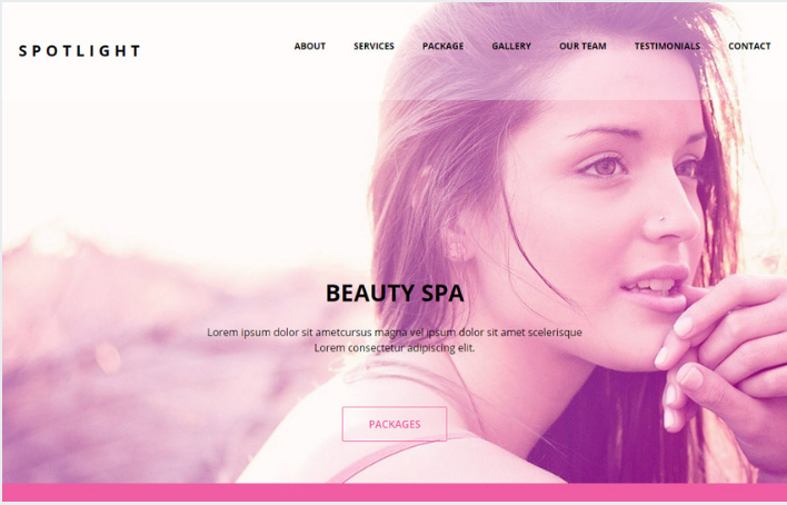Spotlight Beauty Spa Html Bootstrap Template