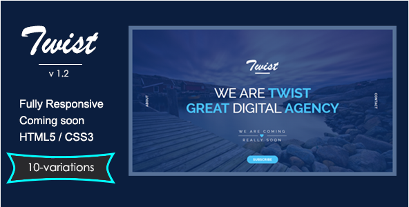 TWIST: Cooming Soon HTML5 Templates